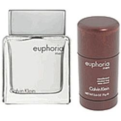 euphoria by pc calvin men spray for oz klein deodorant 3.4 & set edt 2